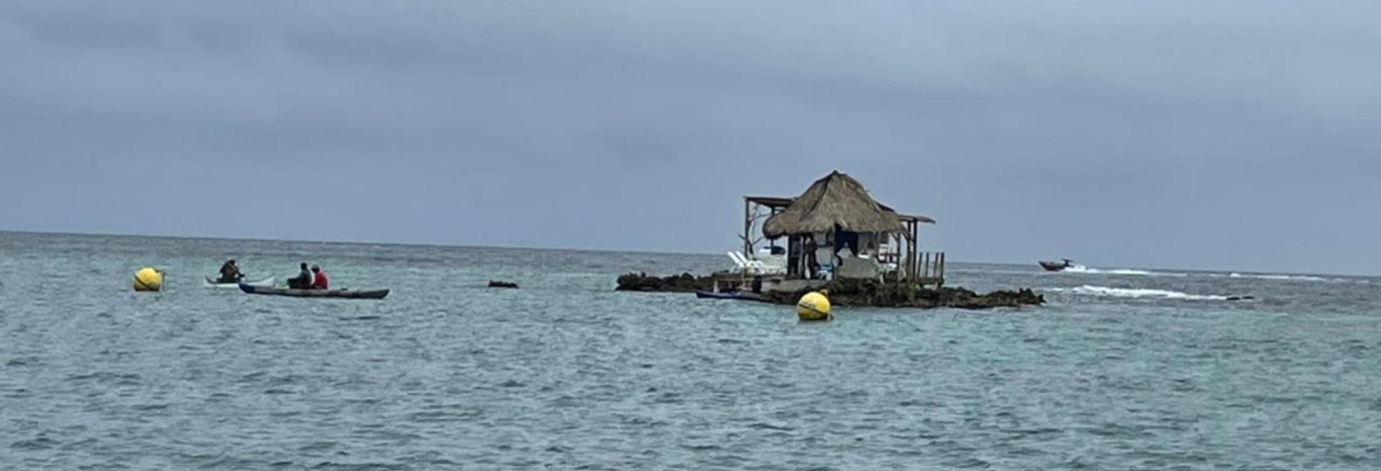 Dirección General Marítima identifica construcción indebida sobre un coral en Islas del Rosario, en Cartagena
