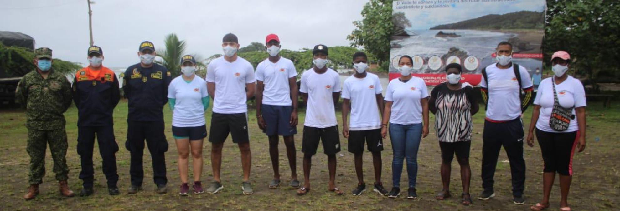 Dirección General Marítima y Fundación Natura lideraron jornada de limpieza en playas de Bahía Solano, Chocó