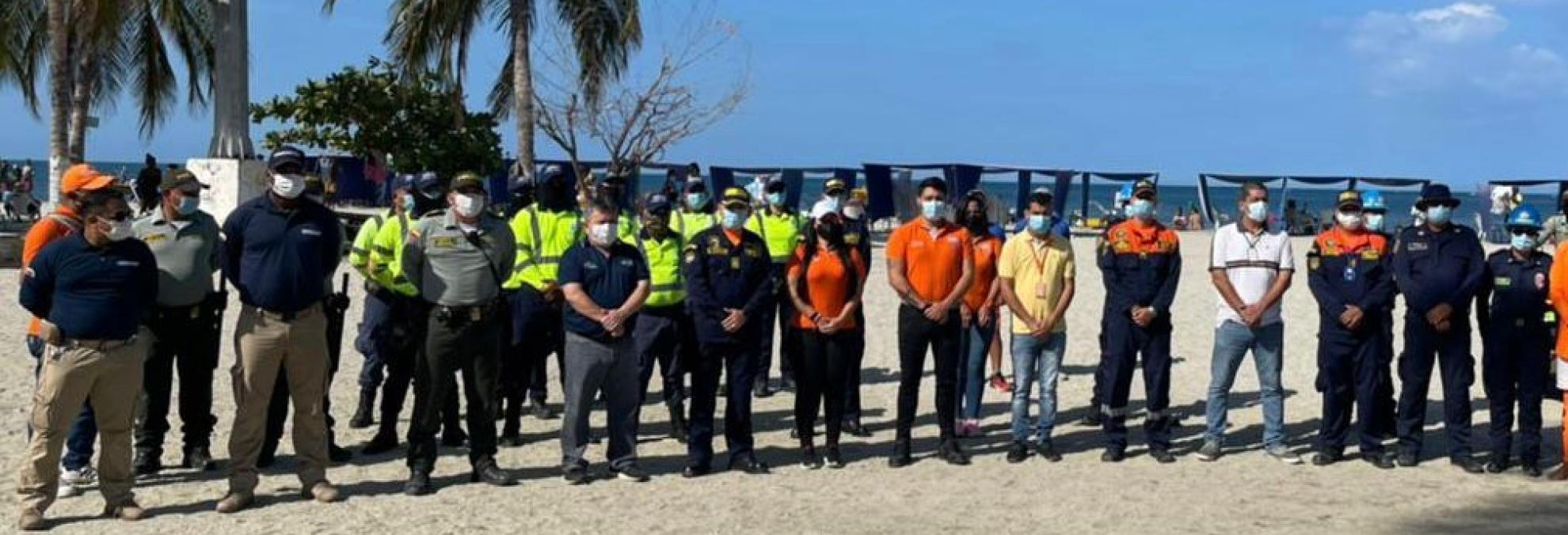 Dimar garantiza la seguridad integral marítima en las playas de Santa Marta en el desarrollo de la temporada vacacional
