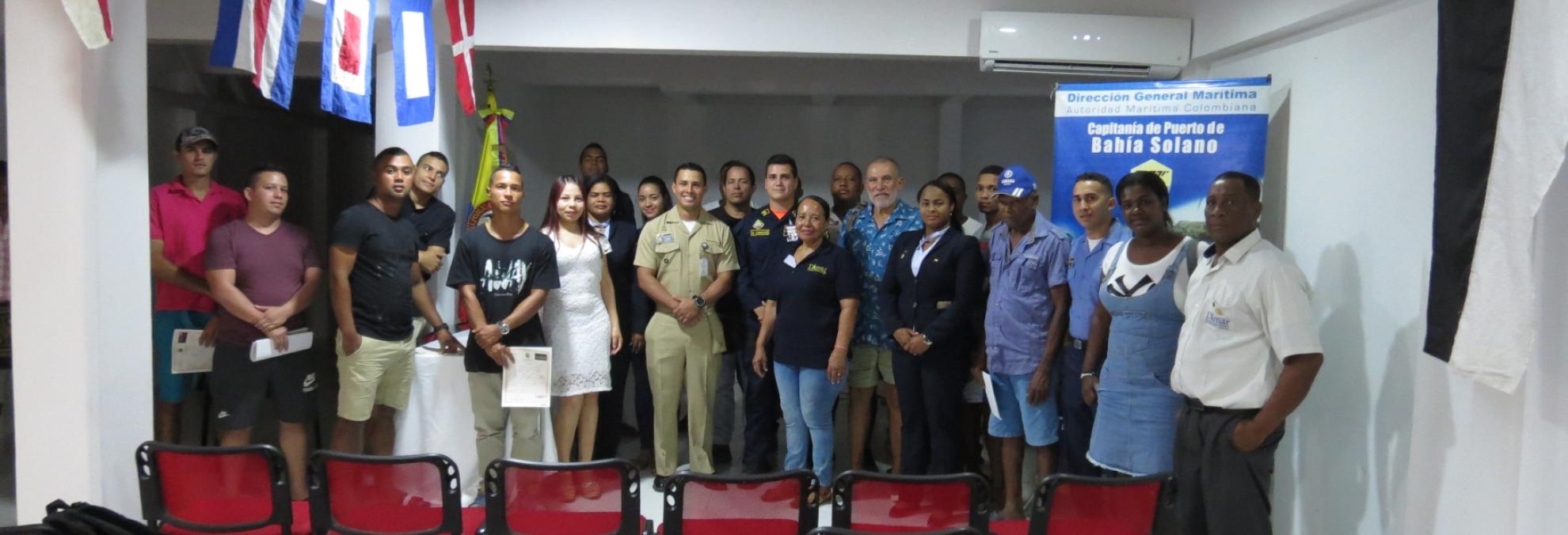 Dimar entregó 30 matrículas de embarcaciones menores en Bahía Solano