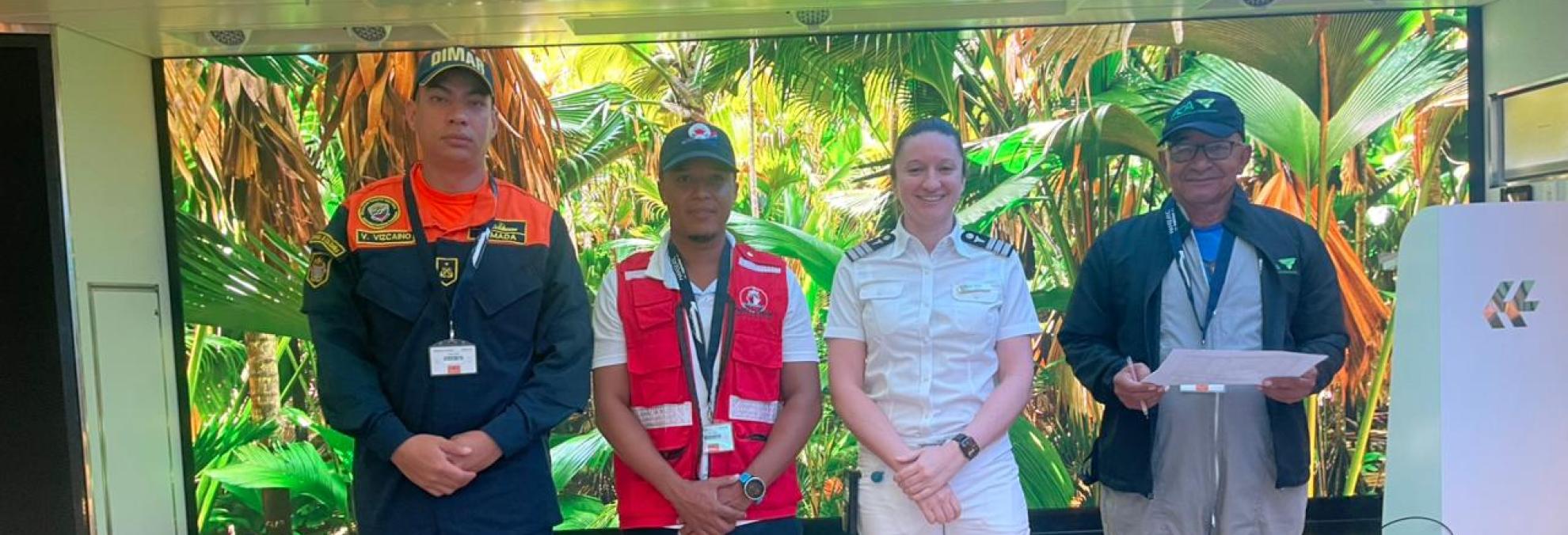 Dimar garantiza la seguridad marítima de más de 160 turistas extranjeros que llegan al Chocó a bordo del crucero internacional ‘Hanseatic Inspiration’
