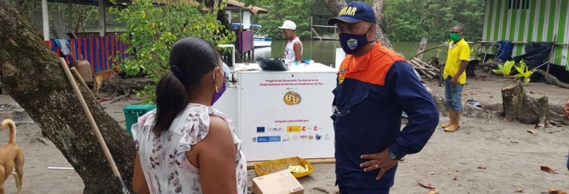 Dimar participa en jornadas de limpieza y adecuación en playas de Tumaco