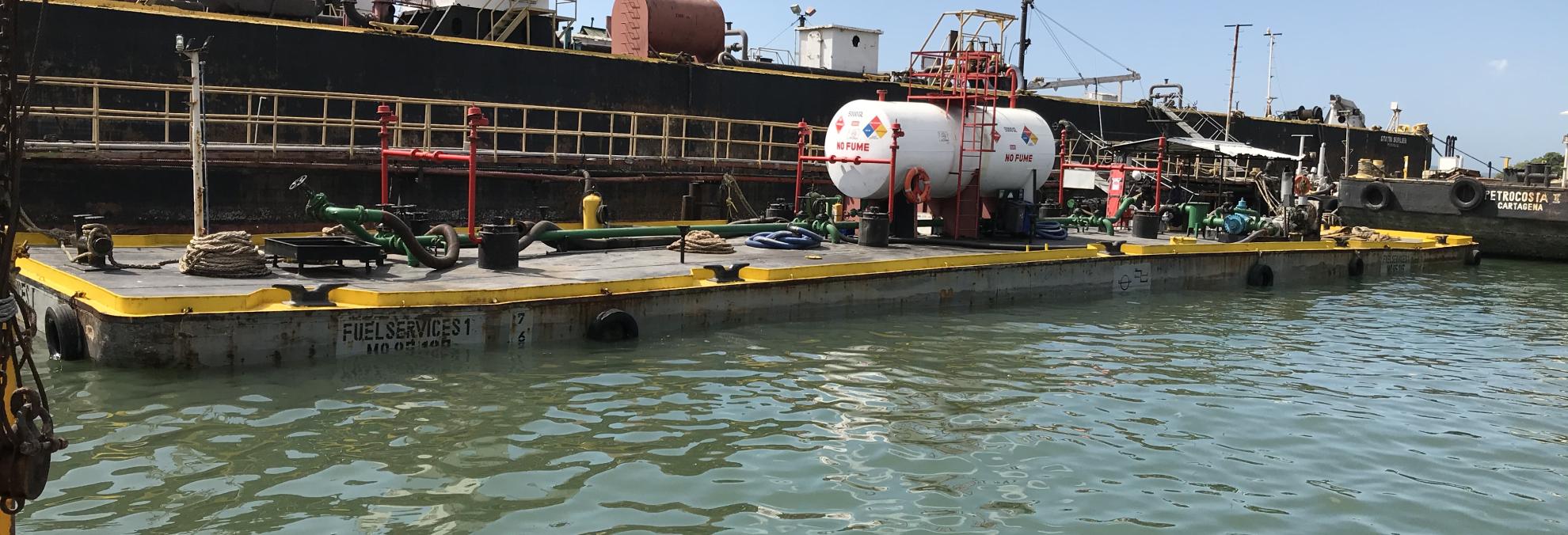 Dimar suspende operación de barcaza por riesgo a la seguridad marítima del puerto de Cartagena.