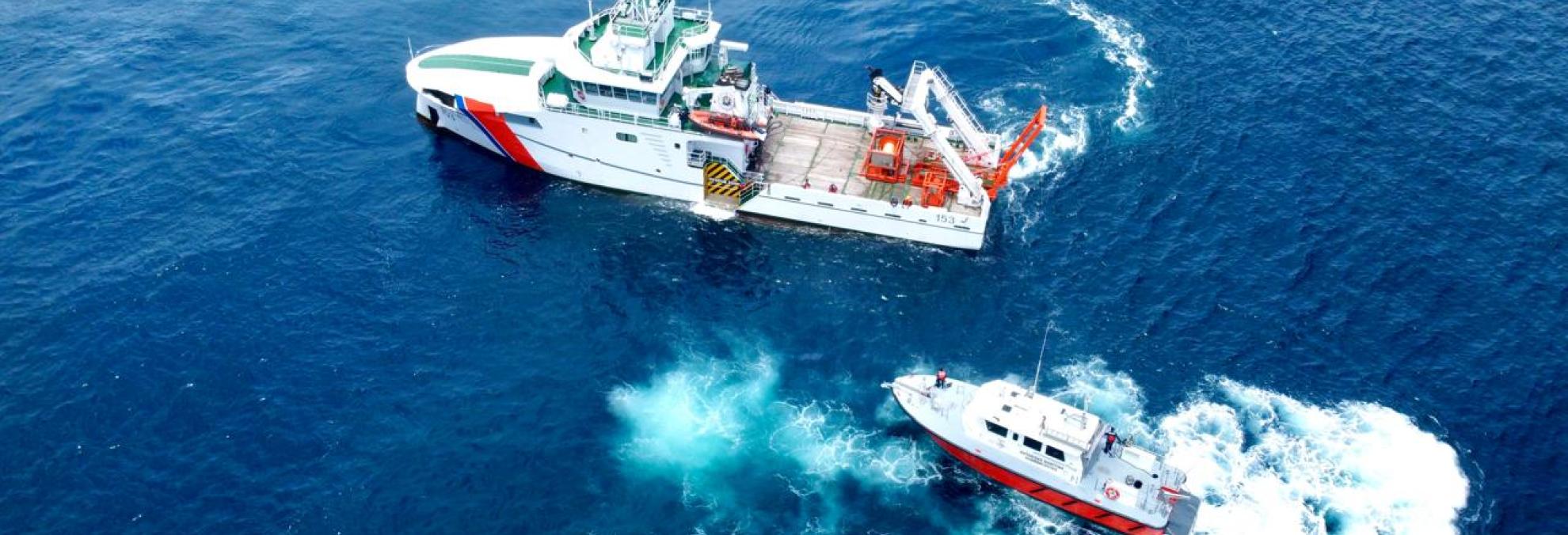 Dimar y Armada de Colombia despliegan dispositivo de búsqueda y rescatan con vida a dos personas en Barú
