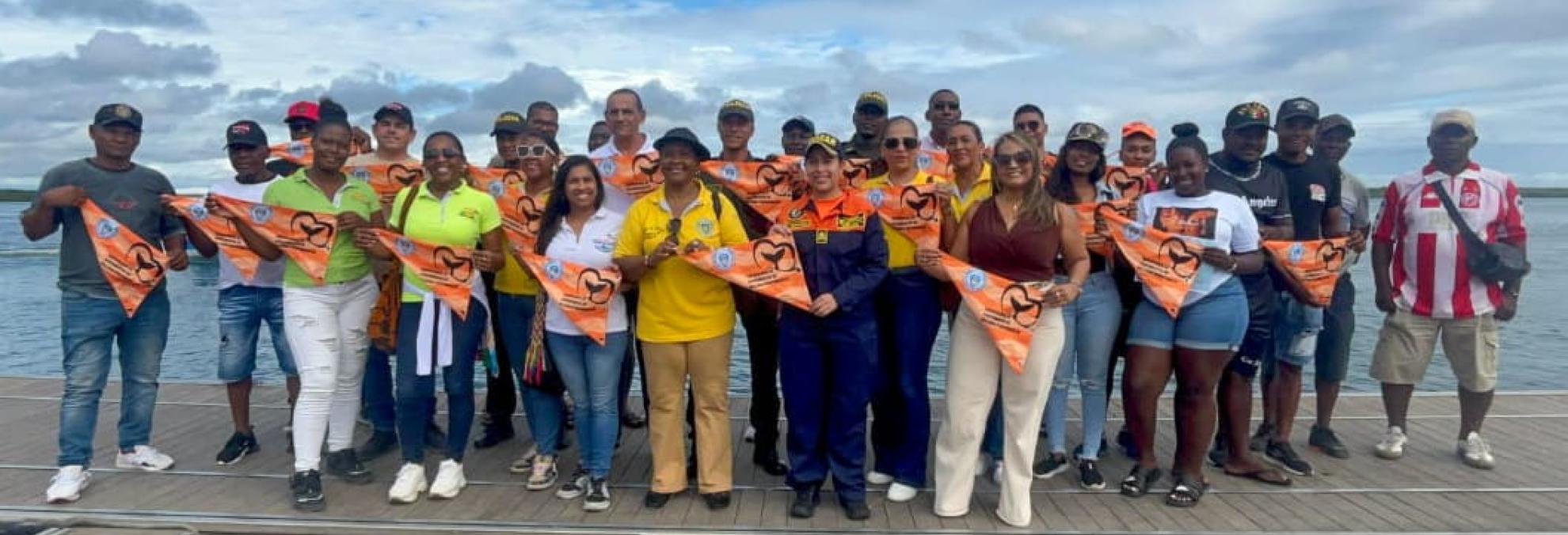 Dimar y autoridades locales lanzan oficialmente la temporada de avistamiento de ballenas en Tumaco