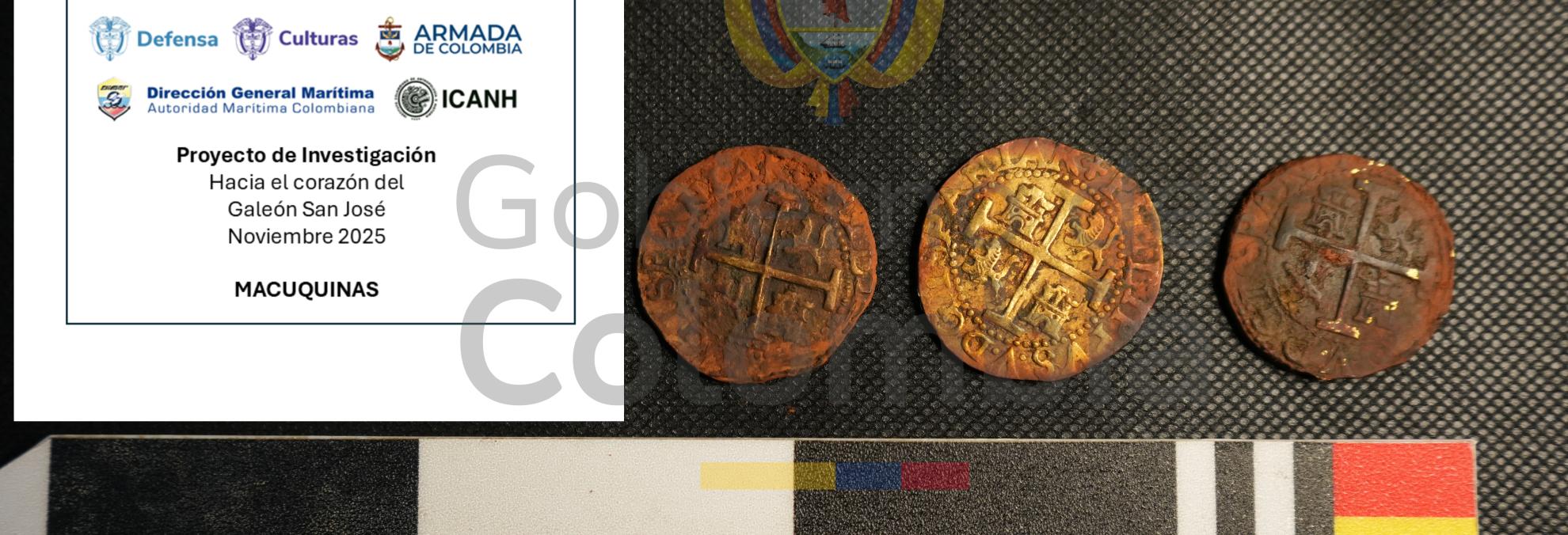 El Estado colombiano recolectó cinco objetos y fragmentos arqueológicos del Bien de Interés Cultural Galeón San José