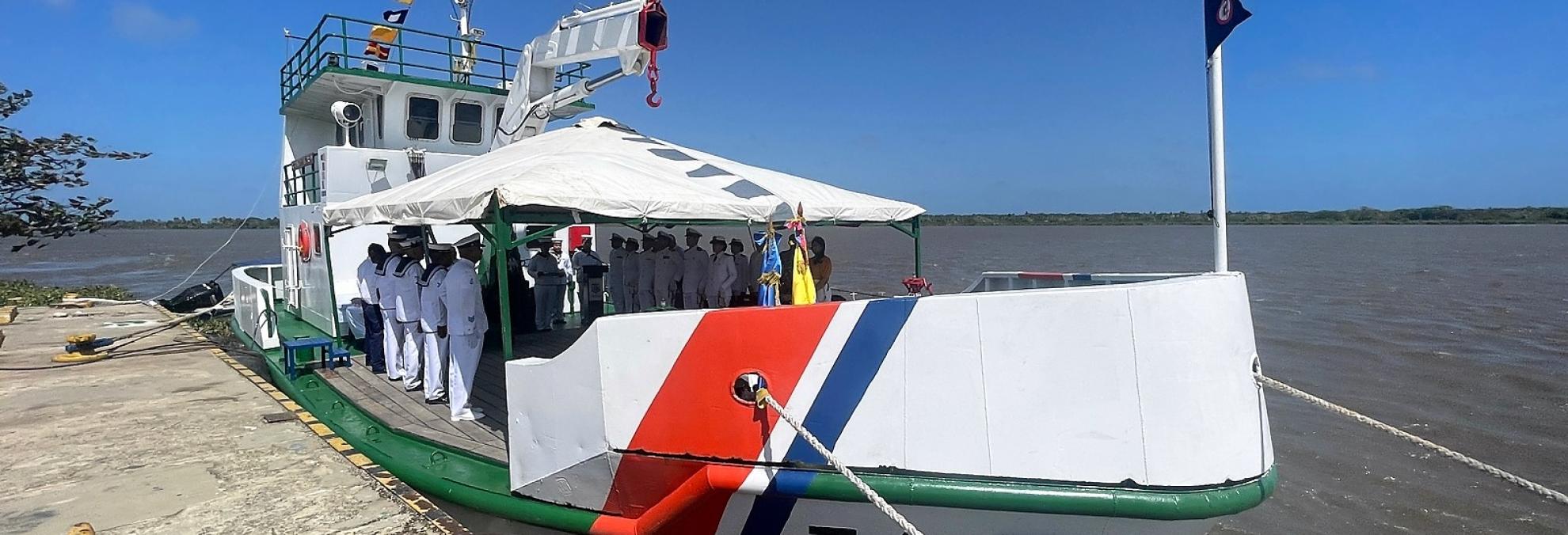 Nuevamente una mujer asume el Comando del buque ARC “Ciénaga de Mallorquín”
