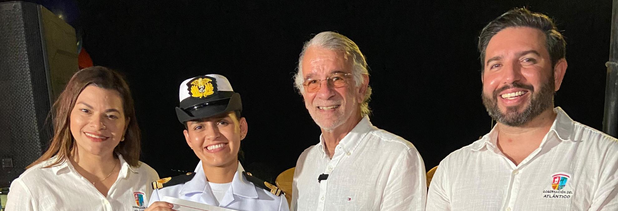 Gobernación del Atlántico entrega reconocimiento a la Autoridad Marítima Colombiana en Barranquilla por el aporte al fortalecimiento del turismo regional