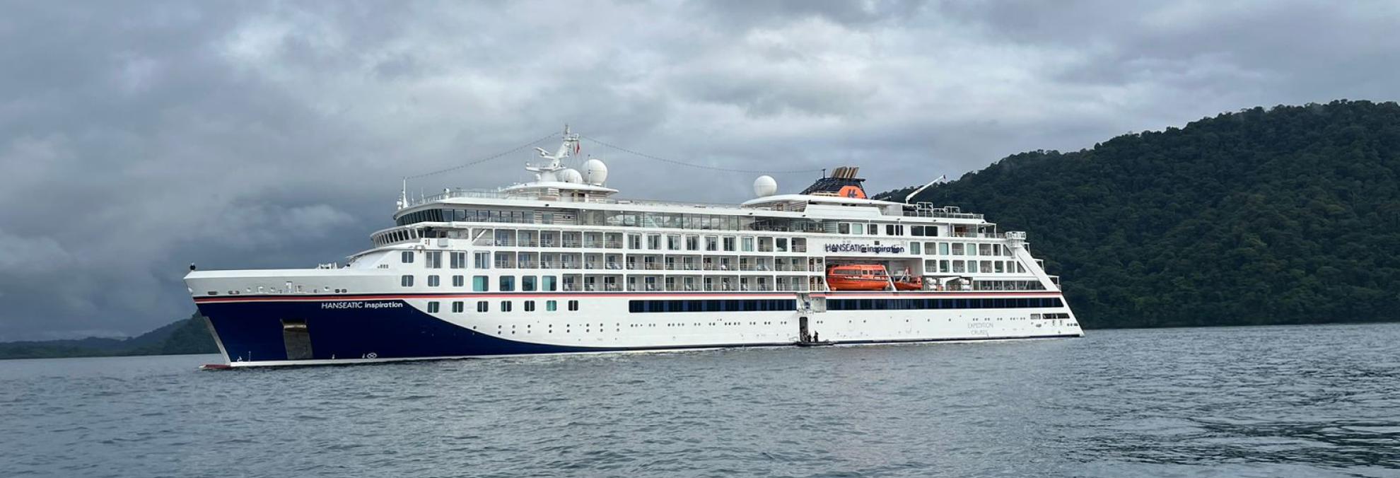 El crucero ‘Hanseatic Inspiration’ arribó al Chocó con cerca de 200 turistas internacionales
