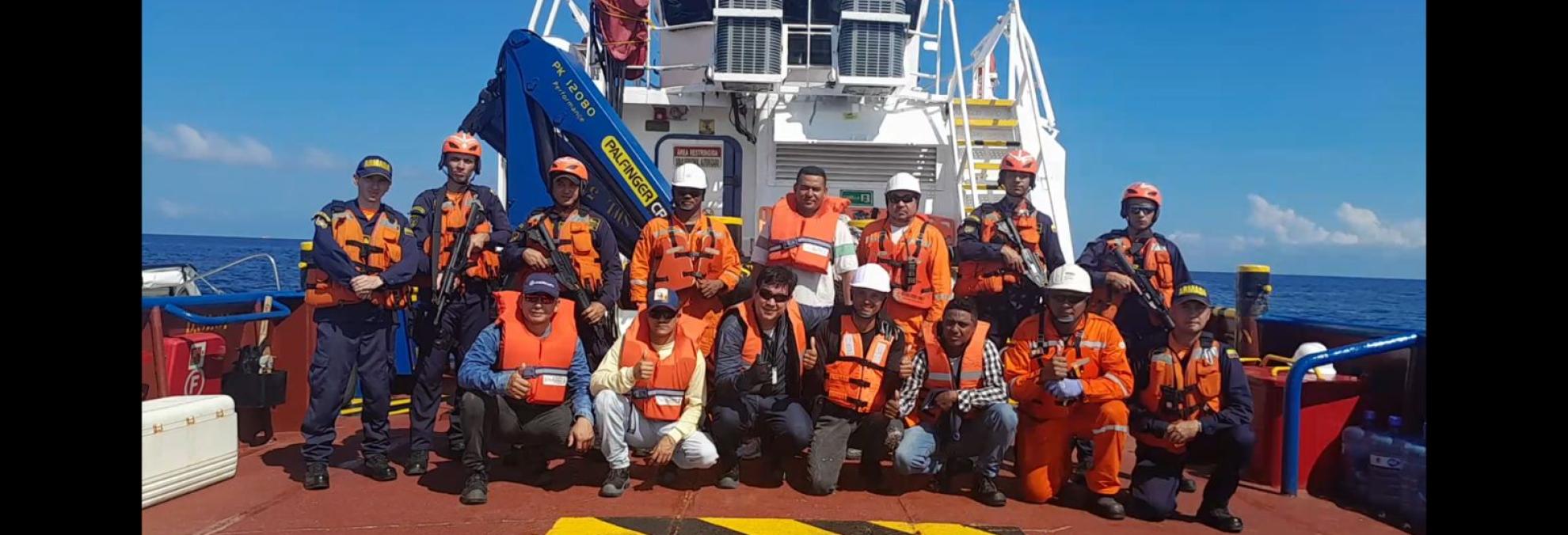 En Santiago de Tolú, la Dimar participó en simulacro de protección marítima por posible pérdida de hidrocarburos