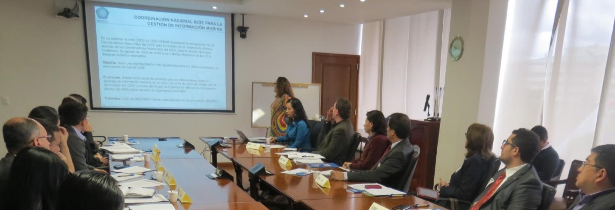 Reunión para la integración y funcionamiento del Comité Nacional de "Coordinación de Datos e Información Oceanográfica"