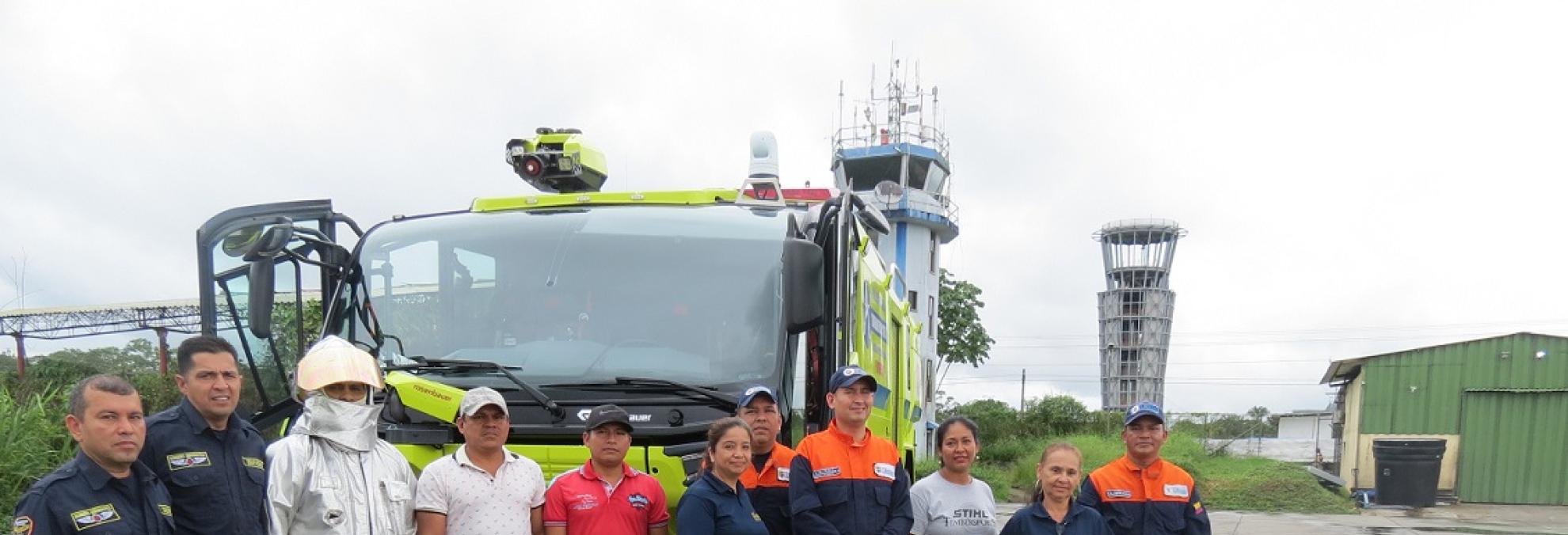 Dimar capacita a funcionarios de Leticia en manejo de extintores 