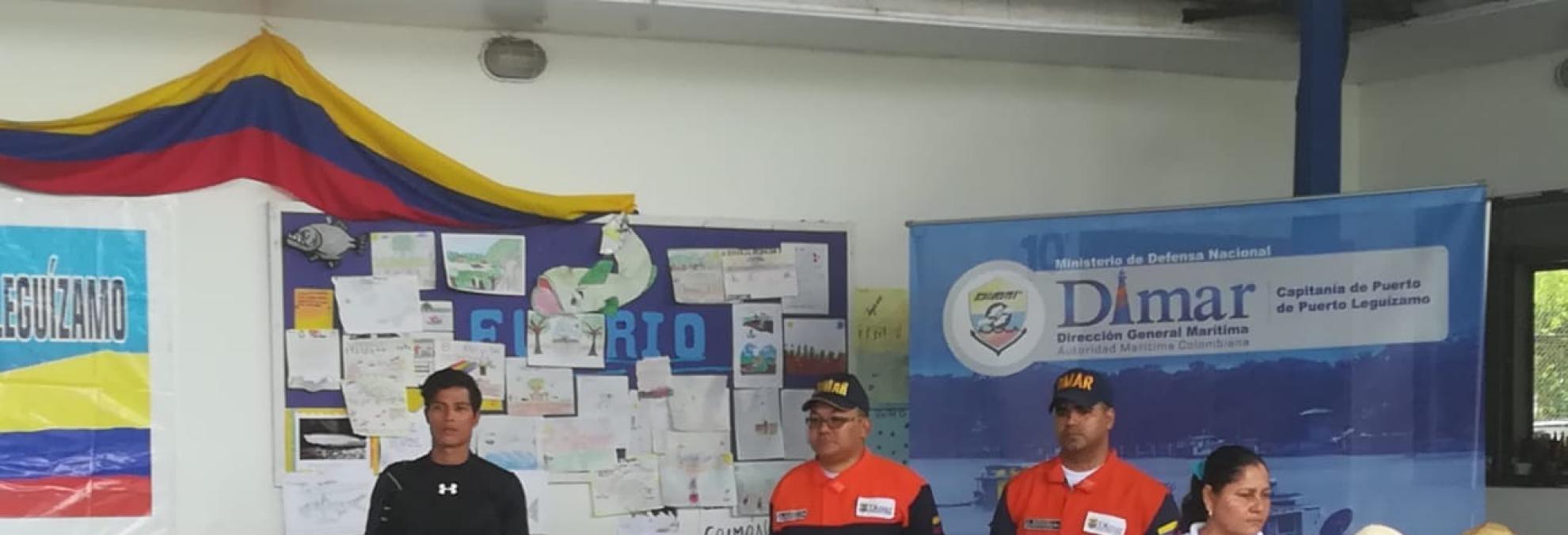 Dimar participó en Semana del Mar y del Río en Puerto Leguizamo