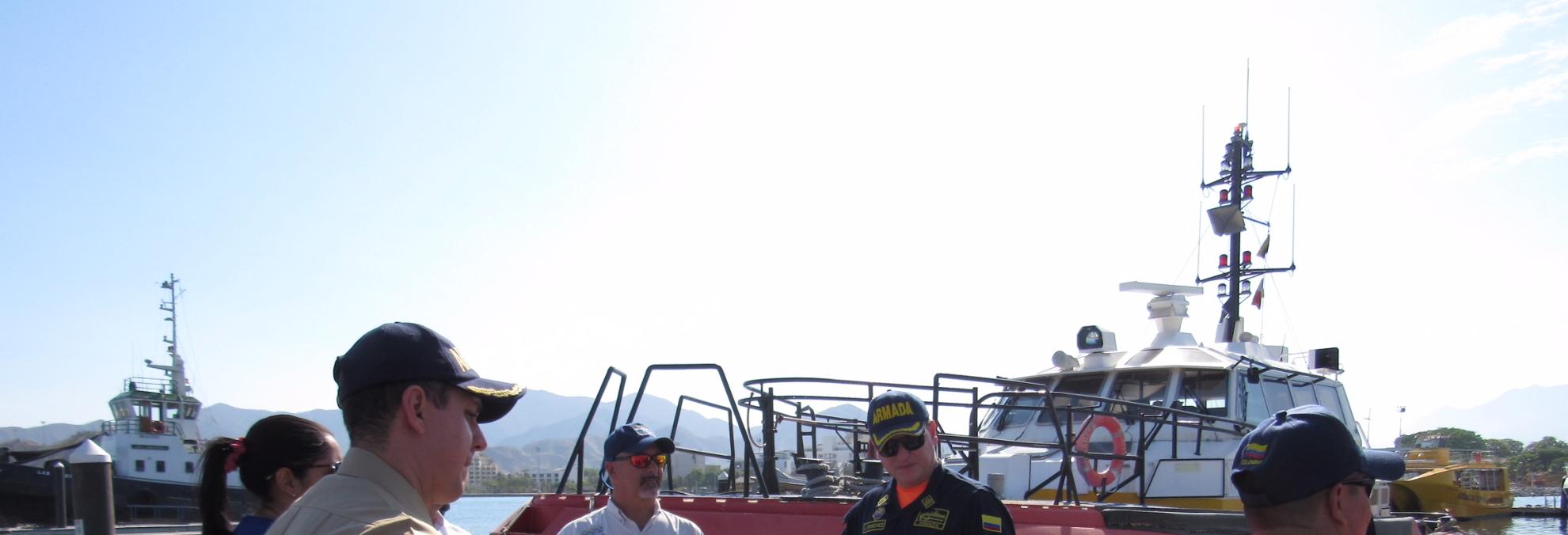 Dimar realiza inspección en Santa Marta para verificar documentos de permanencia y permisos a las naves extranjeras