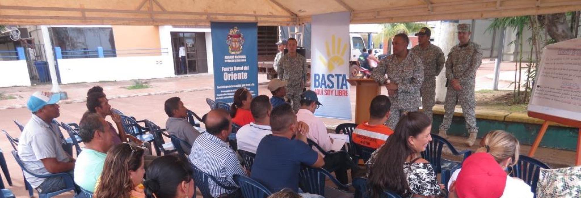 Dimar realiza reunión de seguridad con gremio de transportadores en Puerto Carreño