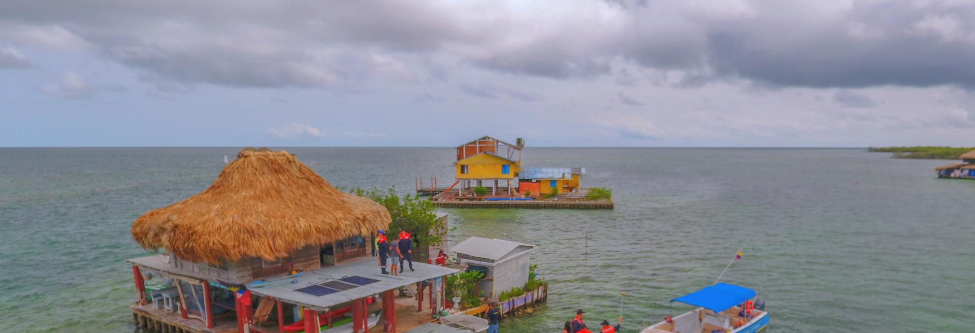 Dirección General Marítima adelanta inspecciones a casas flotantes en el Golfo de Morrosquillo