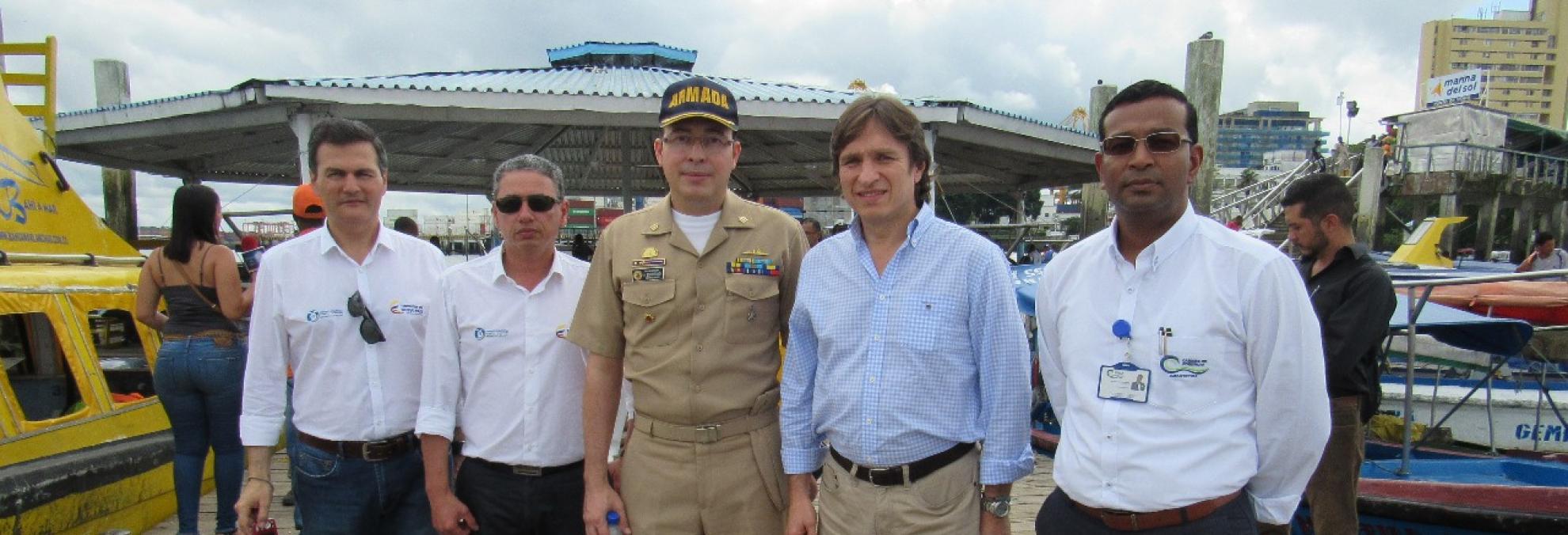 En Buenaventura, Dimar recibe a Superintendente de Puertos y Transporte