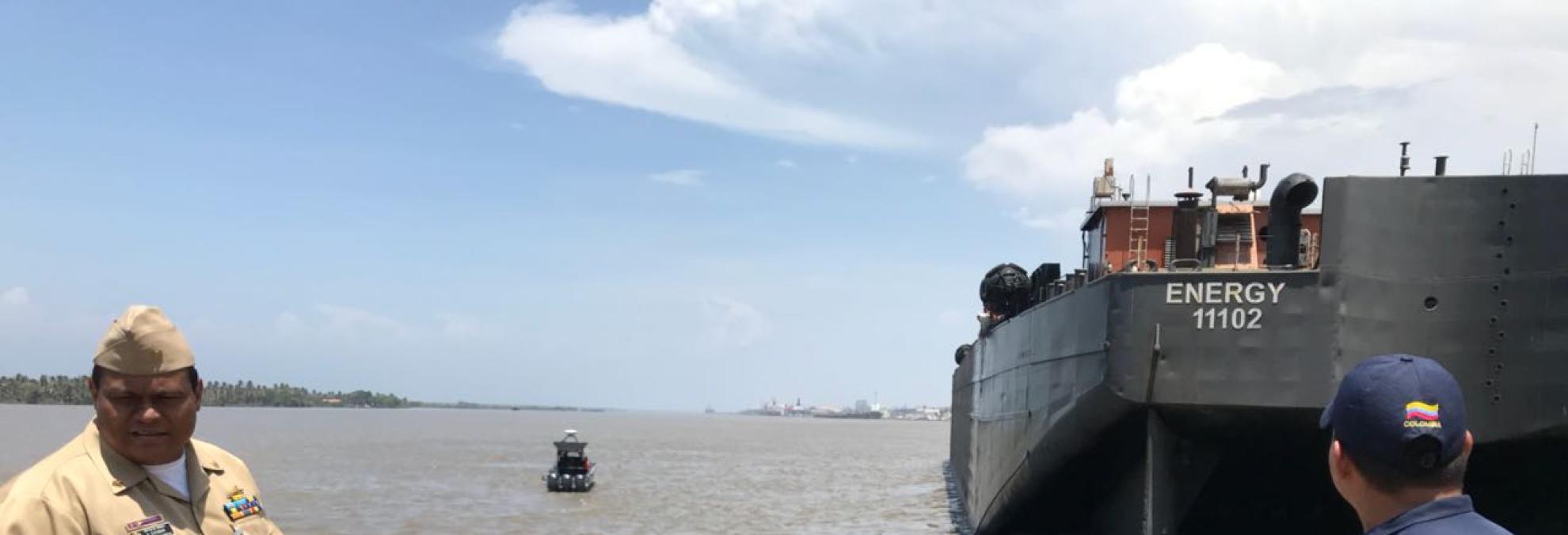 La Dirección General Marítima (Dimar) informa a la ciudadanía en general que a las 11 a.m. de hoy, jueves 3 de mayo de 2018, se presentó un derrame de hidrocarburos en el sector Las Flores, de Barranquilla