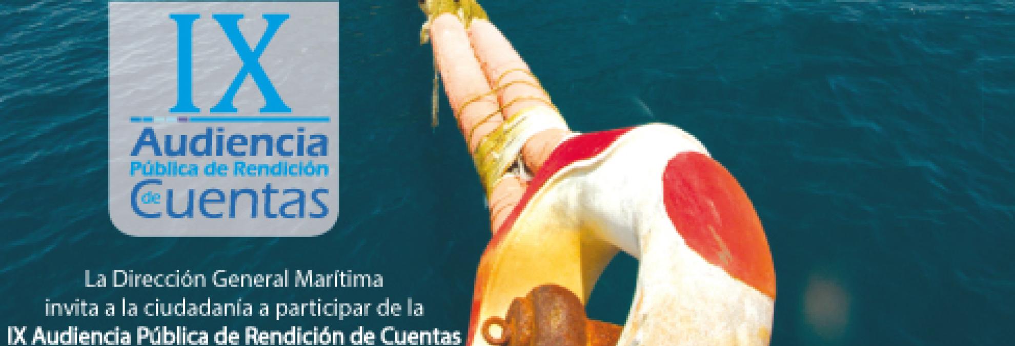“IX Audiencia Pública de Rendición de Cuentas”.