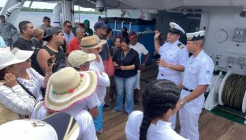 ¡Gracias Barranquilla! Más de tres mil personas visitaron el buque ARC “Simón Bolívar” antes de su viaje a la Antártica
