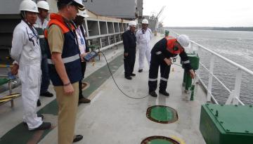 Inspección de ‘Gestión de Aguas de Lastre’ en buque de tráfico Internacional.