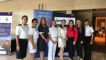 En la fotografía representantes de México, Panamá, Colombia, Chile, República Dominicana y Argentina; quienes conforman la mesa directiva de la Red MAMLA