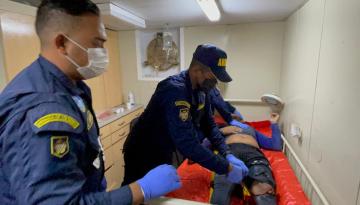 ARC “Providencia” salvaguarda la vida de un pescador isleño mordido por un tiburón