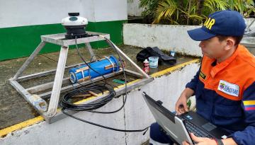 Dimar adelanta mantenimiento de equipo que mide la velocidad de corrientes marinas, en Buenaventura