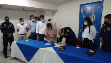 Dimar firma convenios interinstitucionales con la Gobernación de La Guajira y la Alcaldía Distrital de Riohacha