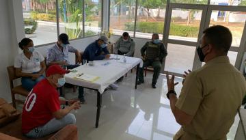 Dirección General Marítima lidera mesa técnica para la protección de los bienes de uso público de la Nación en Coveñas