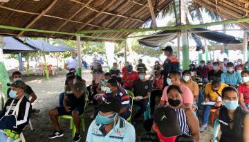 Dimar participa en la capacitación del gremio de pescadores artesanales del municipio de Ciénaga Magdalena, en Santa Marta