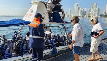 Dirección General Marítima se prepara para temporada turística de mitad de año en Cartagena