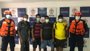 Dimar y Armada de Colombia rescatan a cuatro personas en Palomino, La Guajira