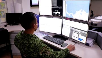La Dimar, la Armada Nacional y la Aeronáutica Civil realizan Ejercicio de Búsqueda y Rescate en el Caribe colombiano