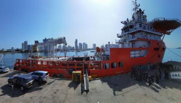 Nuevamente zarpó el buque ARC “Caribe” al archipiélagago de San Andrés y Providencia: Esta vez transportará 170 toneladas de ayudas humanitarias