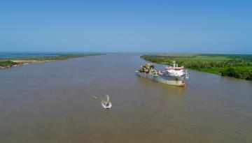 La Dirección General Marítima anuncia mejoras en las condiciones para la navegación en el canal de acceso al Puerto de Barranquilla