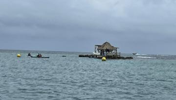 Dirección General Marítima identifica construcción indebida sobre un coral en Islas del Rosario, en Cartagena