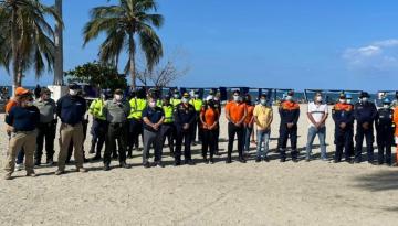 Dimar garantiza la seguridad integral marítima en las playas de Santa Marta en el desarrollo de la temporada vacacional