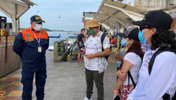 La Dirección General Marítima incrementa controles en playas y embarcadero para recibir temporada alta