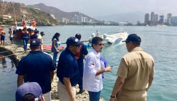 Dimar activa controles de seguridad ante siniestro de embarcación en Santa Marta