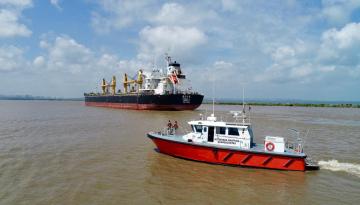 Dimar con todas sus capacidades presente en Bocas de Ceniza por la seguridad marítima 