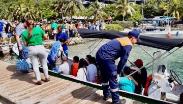 Dimar entrega un balance positivo en la Isla de San Andrés con 17.560 pasajeros movilizados