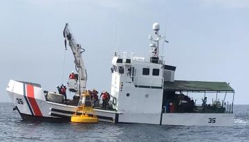 Dimar fondea su primera boya oceanográfica en el Pacífico colombiano en aras de promover la investigación científica marina 