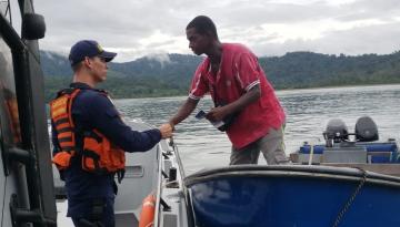 Dimar realiza controles de seguridad en Bahía Solano