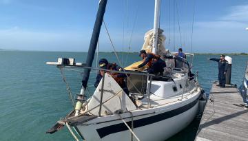 Dimar y Armada Nacional rescatan Velero de bandera Irlandesa en Barranquilla