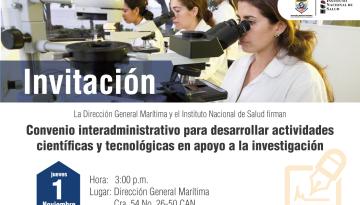 Dimar y el Instituto Nacional de Salud: por la salud pública de los colombianos