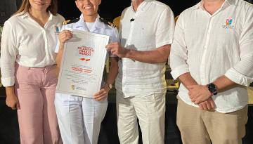 Gobernación del Atlántico entrega reconocimiento a la Autoridad Marítima Colombiana en Barranquilla por el aporte al fortalecimiento del turismo regional