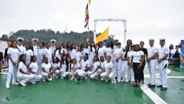 Tumaco se convierte en epicentro de la investigación marina, con la visita del Buque de investigación ARC “Simón Bolívar”