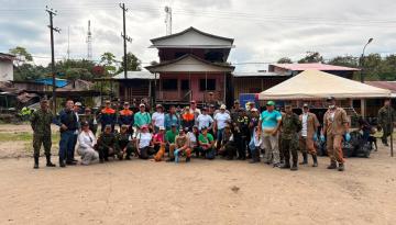 M&aacute;s de dos toneladas de residuos fueron retiradas durante jornada binacional en la Amazon&iacute;a
