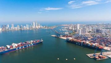 Más de 90 buques de carga han arribado a Cartagena en el marco de las medidas dispuestas para la contención de COVID-19 en el país.